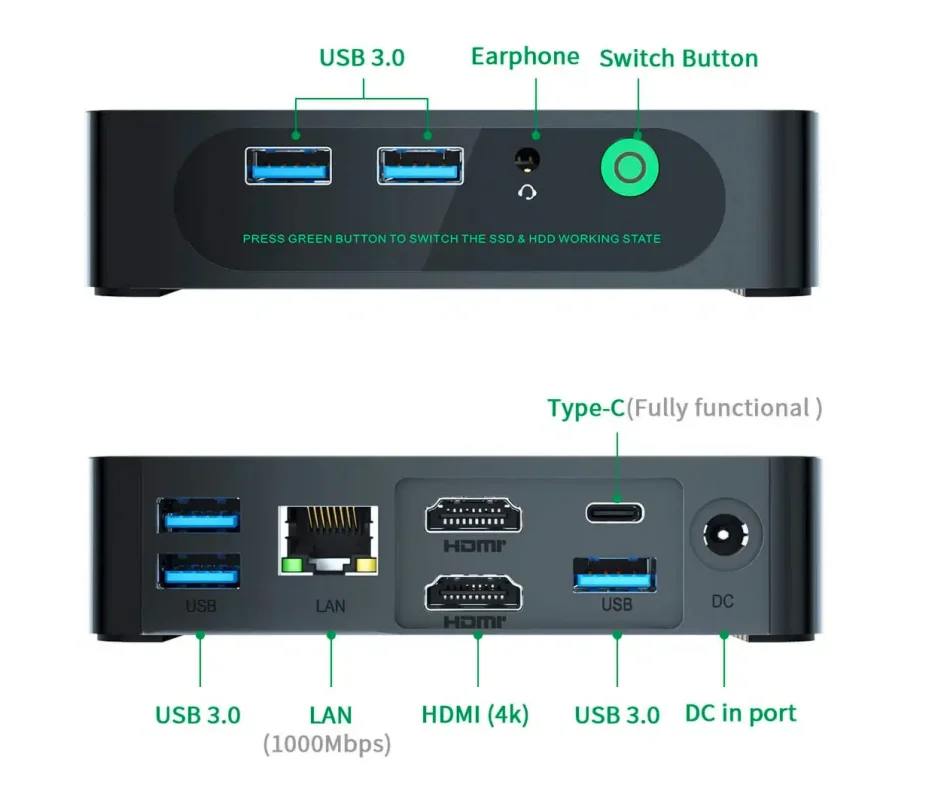 Expand F USB-C dock takes M.2 SSD and 2.5-inch SATA drive