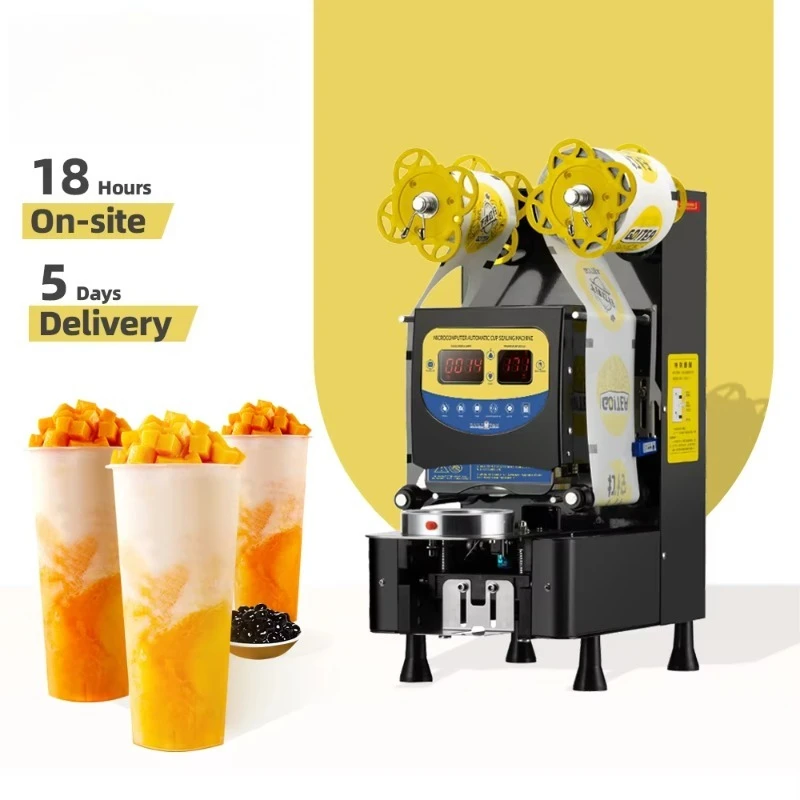

Cup Sealer for Bubble Milk Tea Coffee Paper and Plastic Cup Sealer Machine 90/95mm Electric Cup Sealing Machine