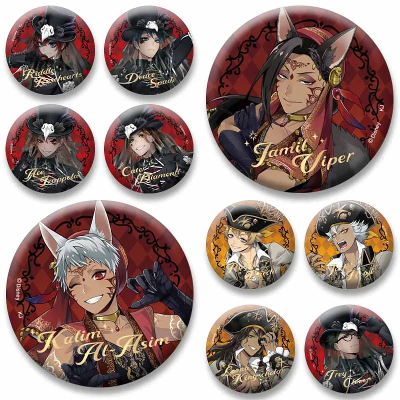 Game Idia Shroud Lilia Jamil Viper Riddle Round Brooch Cartoon Role Playing Badge on Backpack Shirt Accessories Jewelry Pin Gift