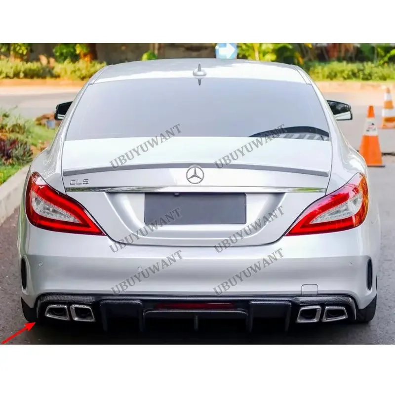 For Benz CLS W218 CLS260 350 Rear Bumper Diffuser Lip Spoiler Car Body Kit Accessories view 6