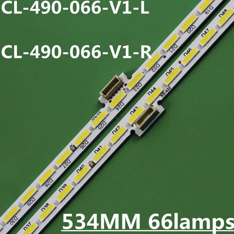 

15TV=30PCS LED Backlight Strip For CL-490-066-V1-L CL-490-066-V1-R LK 10024664-A0 1180064-A0 49PUS7100 49PUS7101/12 49PUS7181/12