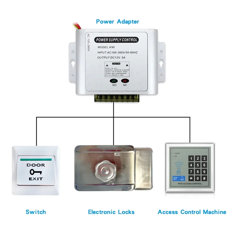 Video Intercom System Video Doorbell System Kits 7 Inches Support Unlock Monitoring For Villa Home EU Plug