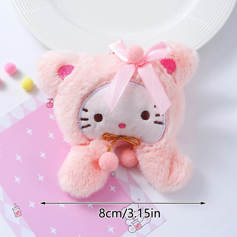 Kawaii Squeak Olá Kitty Pingente De Pelúcia, Pintainho Dos Desenhos Animados, Chaveiro De Boneca De Pelúcia, Chaveiro Do Carro, Mochila, Decoração Do Saco, Presente Do Miúdo