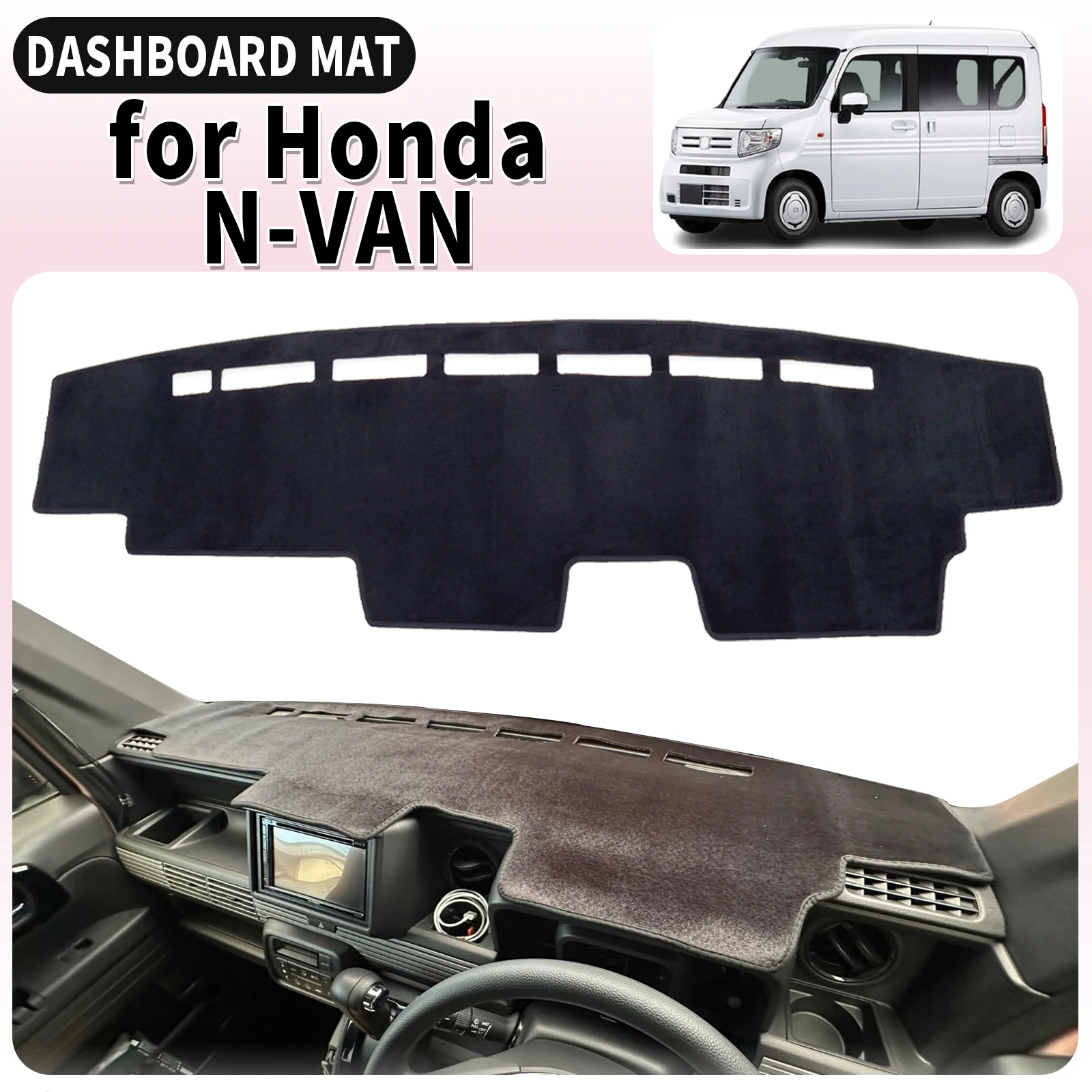 

fit for Honda N-VAN NVAN 2018-2025 JJ1 JJ2 RHD Car Dashmat Dashboard Cover Pad Accessories DashMat Sunshade Protective Carpet