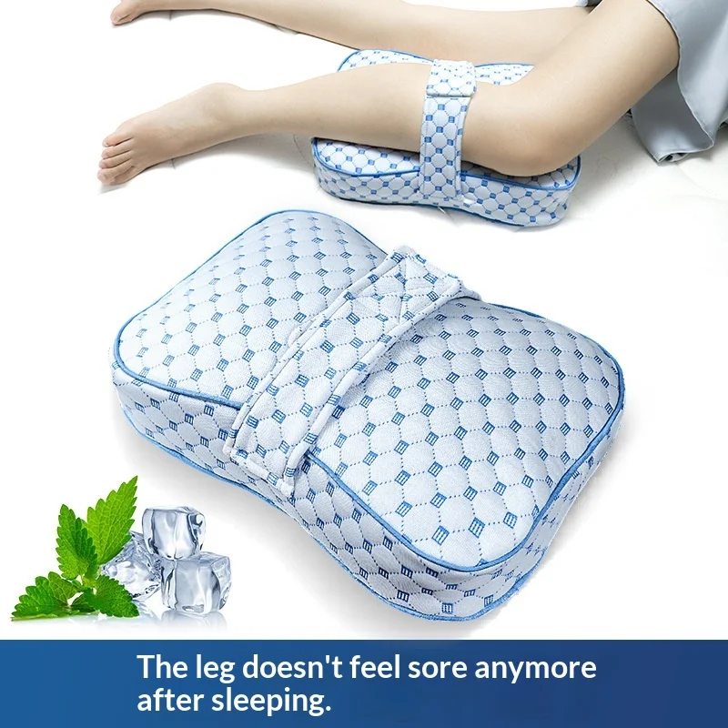 Pregnancy Leg Pillow with Adjustable Strap - Side Sleeper Knee Pillow for Hip & Back Pain Relief, Memory Foam Support