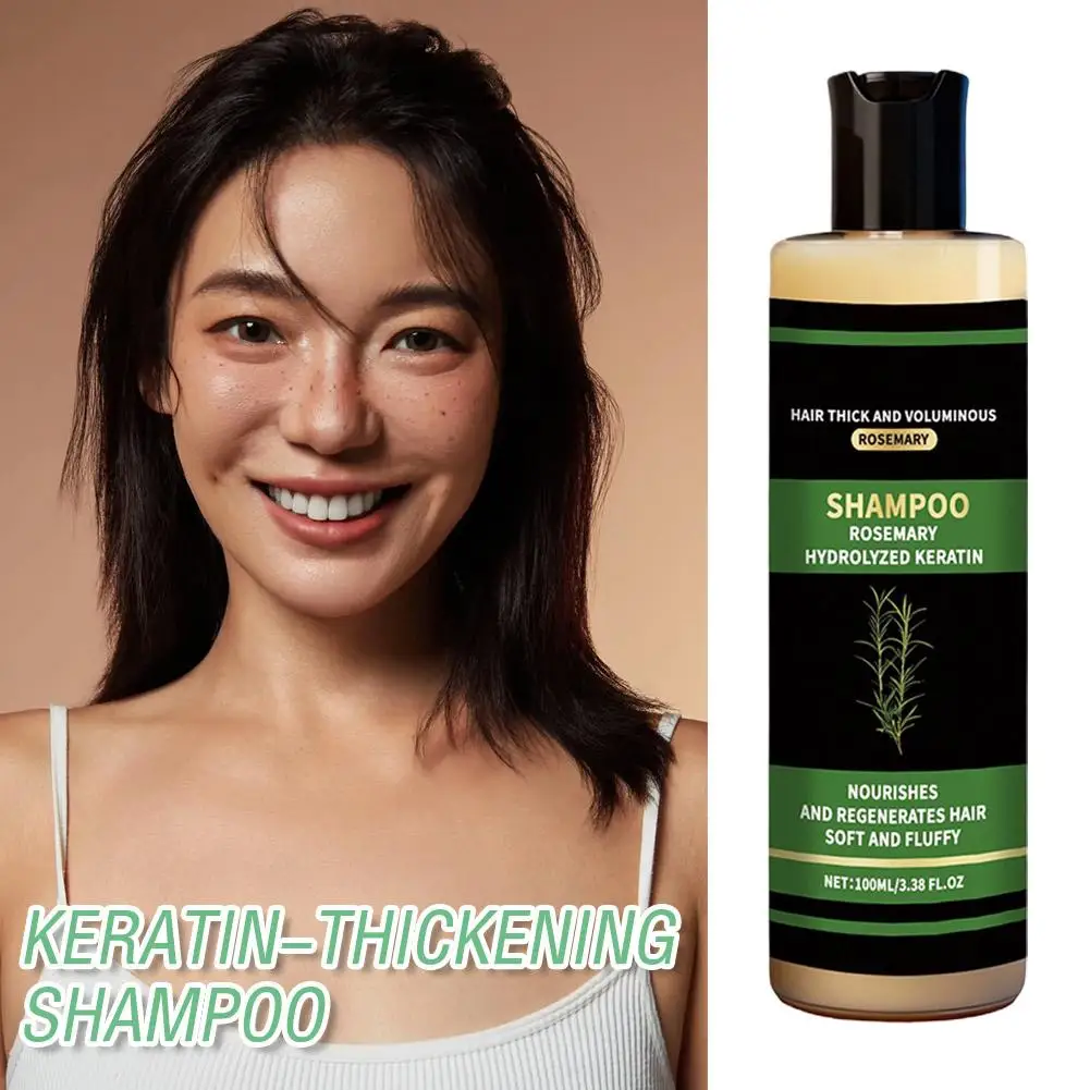 

Rosemary Thickening Shampoo,Hydrolyzed Keratin Shampoo Shampoo Cleaning,Hair Nourishing Thickness-Volumizing Strengthening, K5X0