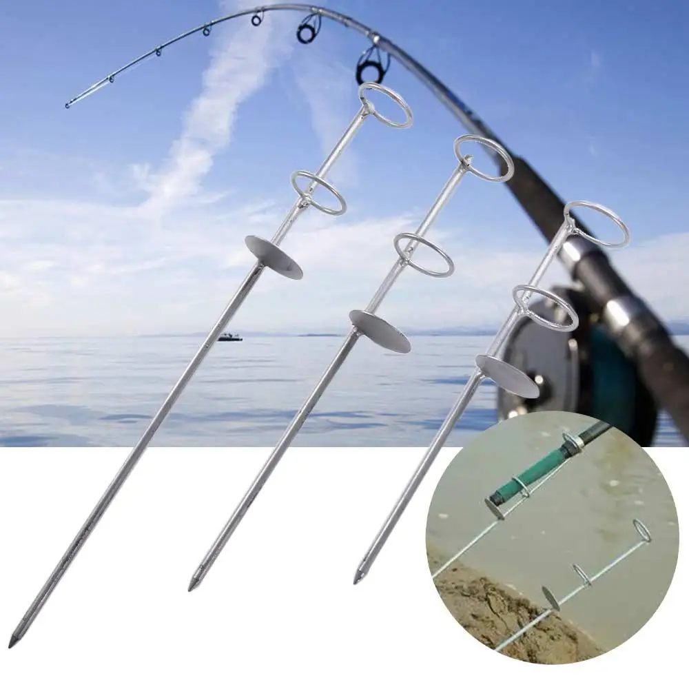 

Stainless Steel Rod Rest Stand Insert Ground Fishing Rod Holder Ground Rod Holder Fishing Pole Stand Fishing Rod Support