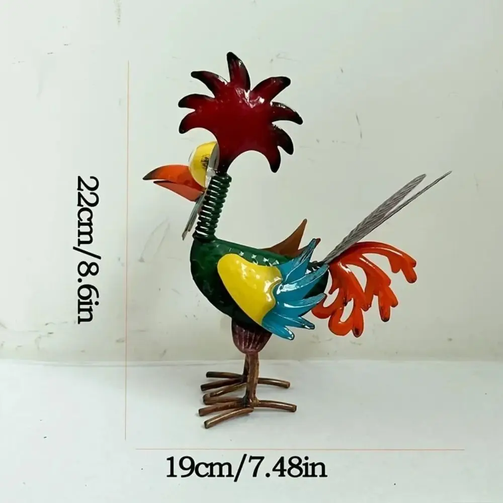 Outdoor Decoration Garden Rooster Statues Yard Art Miniature Chicken Sculpture Realistic Rustproof Cockerel Figurines