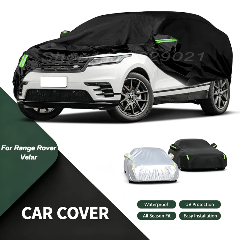 Car Cover For Range Rover Velar Waterproof Dustproof Outdoor Protection, UV Snow Sun Resistant Auto Exterior Cover Car Sunshade