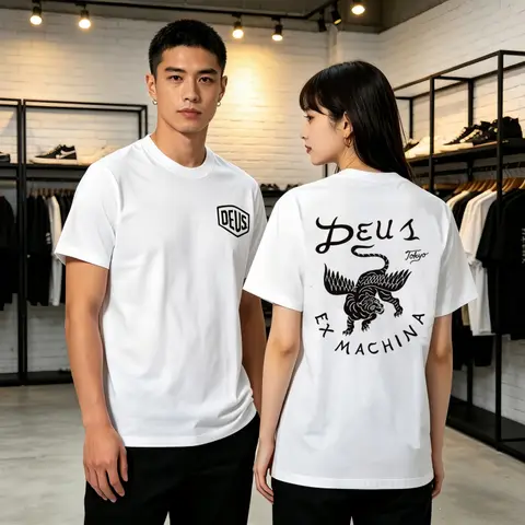 2026 NEW DEUS EX MACHINA Men's T-Shirt Print Short Sleeve For Summer Casual Man Clothing Oversized Quick Dry Sports Shirts S-4XL