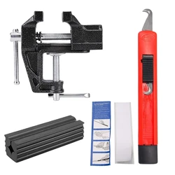 Golf Grip Replacement Tool Bench Clamp Multi-Functional Bench Vise Quick Adjustment Cast Steel Golf Club Regrip Vise Tool