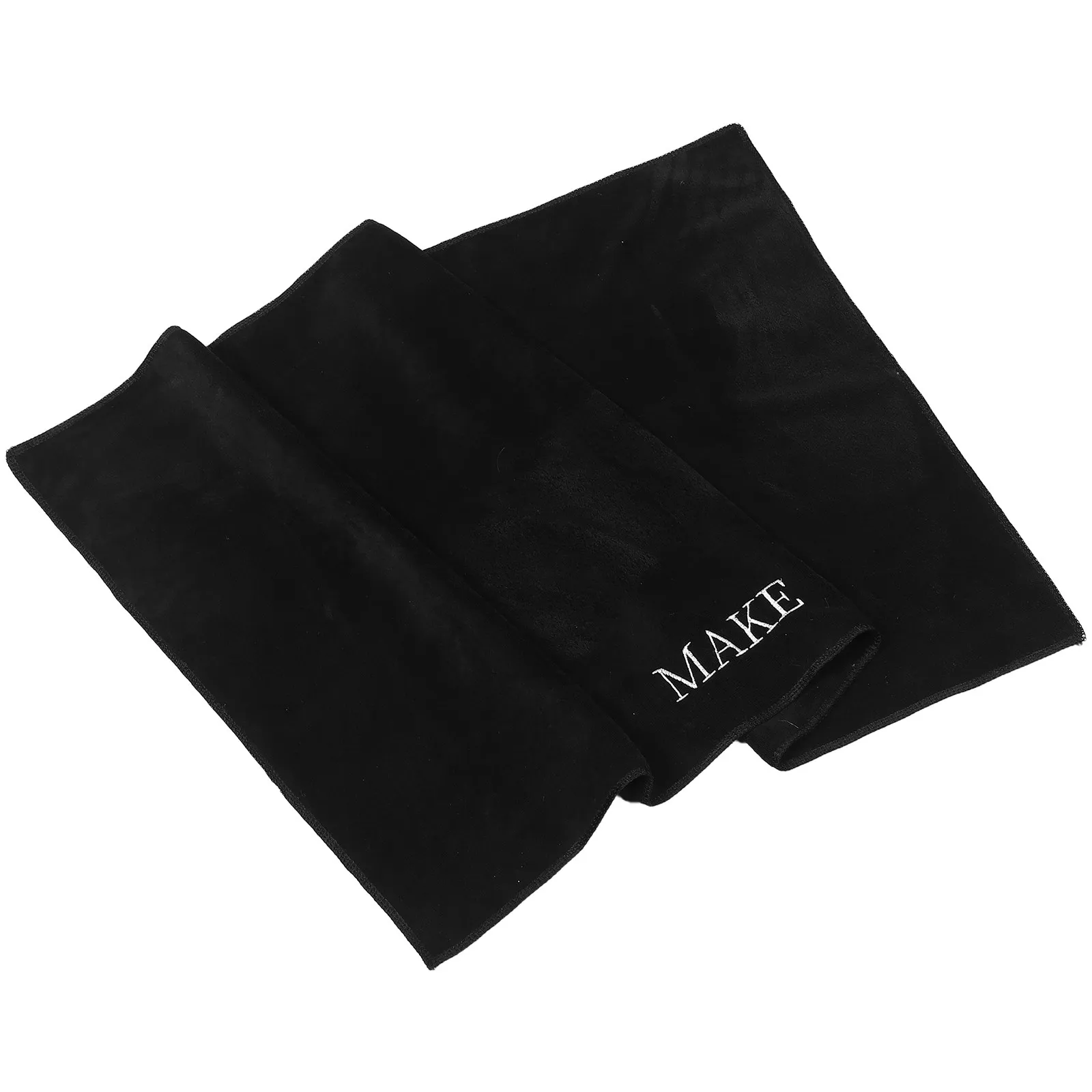 Matte Black Makeup Mat Tablecloth 32x20 for Vanity Top Protector Nail Art Desk Photography Dresser Cover Easy Clean Professional