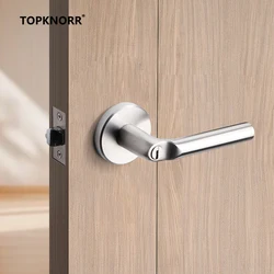 304 Stainless Steel Fire Door Fire Door Lock With Key Three-lever Handle Lock Replacement Ball Lock Bathroom Keyless Door Lock