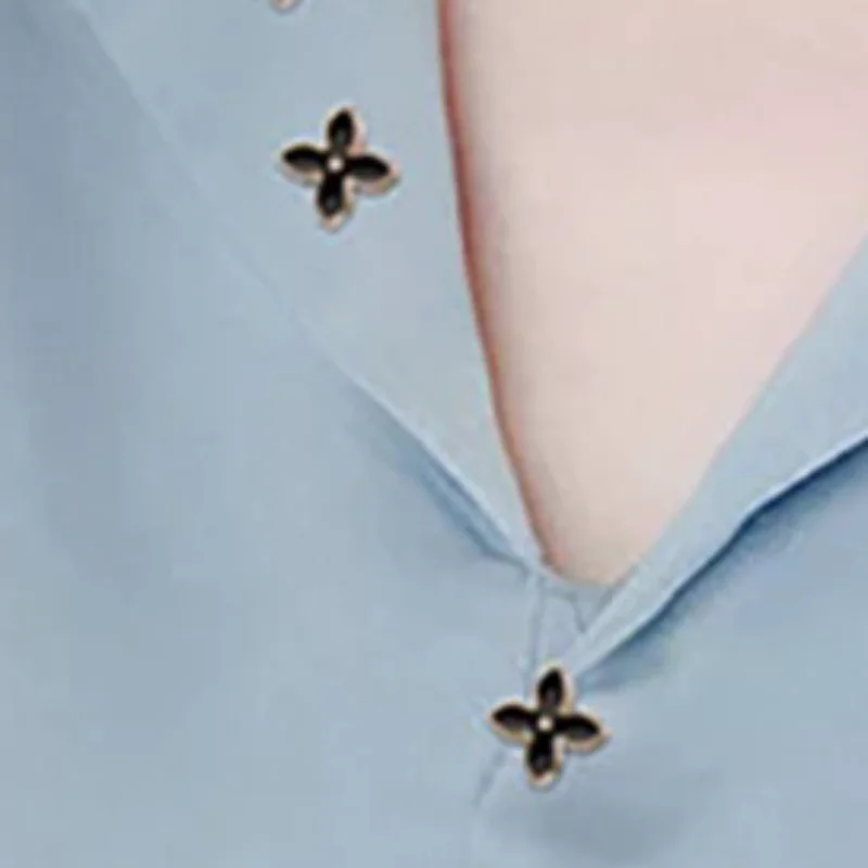 10Pcs/Set Mini Pearl Flower Crystal Brooch Buttons Suit Shirt Lapel Collar Pins
