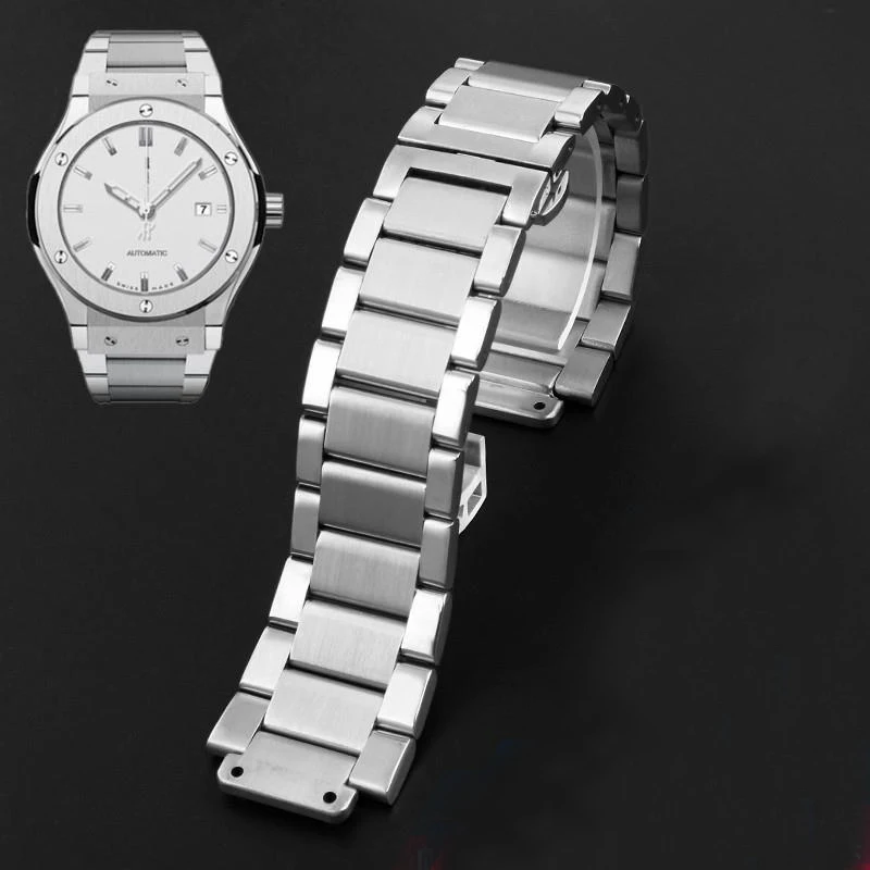 

Watchband for HUBLOT BIG BANG Solid Stainless Steel 27mm*19mm Men's Watch Strap Chain Watch Bracelet wristband