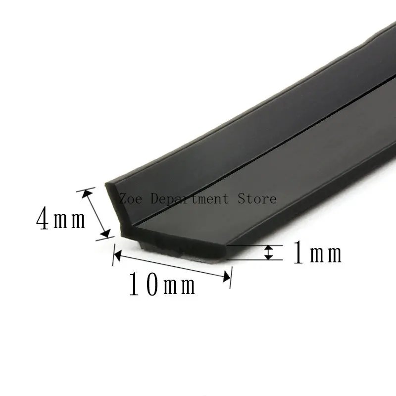 1/6M Silicone Rubber Sealing Strip Door Window Sound Insulating Strip Self-adhesive Tape 10x1/6/8/10/12/15mm Window Hardware