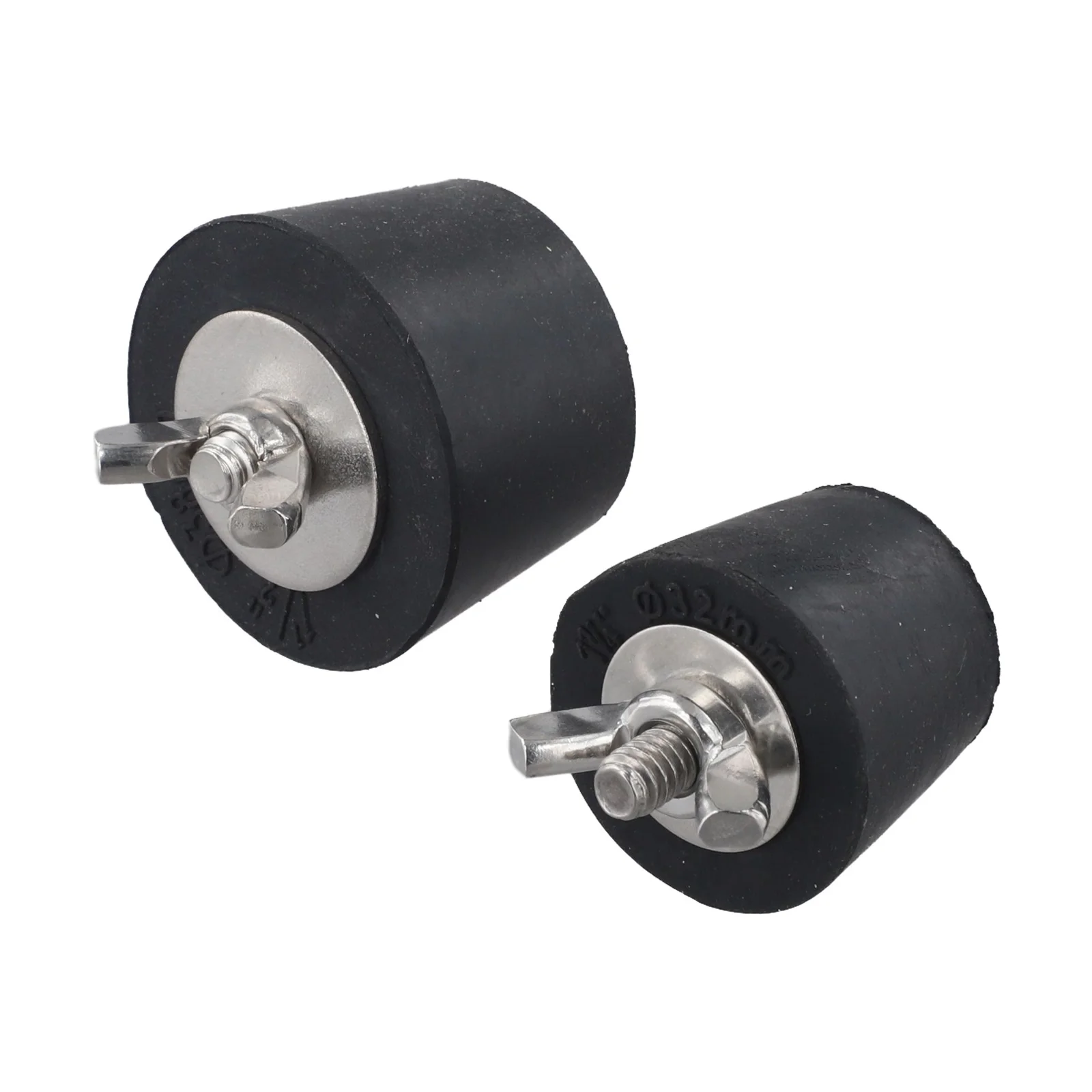 Pool drain stopper two pieces winter set rubber and stainless steel 32mm 38mm sizes for weather resistant pool sealing