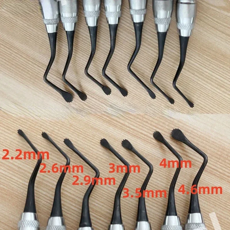 

Dental Jagged Curette Periodontal Bone Curettes Perio Stainless Steel Dental Tooth Cleaning Scaler Instrument Tools