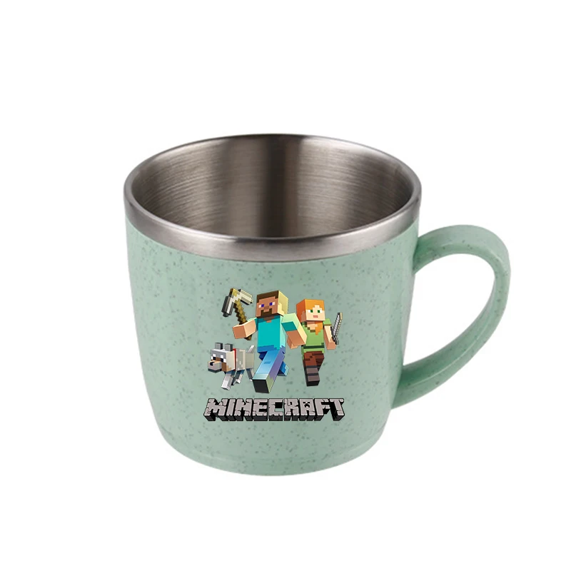 كوب ماء من الفولاذ المقاوم للصدأ للأولاد من Game Theme، ليس من السهل تشويهها، زجاجة مياه، أكواب حليب، زجاجة شرب مقاومة للحرارة