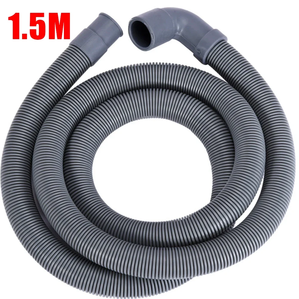 1/1.5/2M Extension Pipe Flexible Wash Machine Dishwasher Drain Outlet Hose Bathroom Kitchen Outlet Water Extension Soft Tube