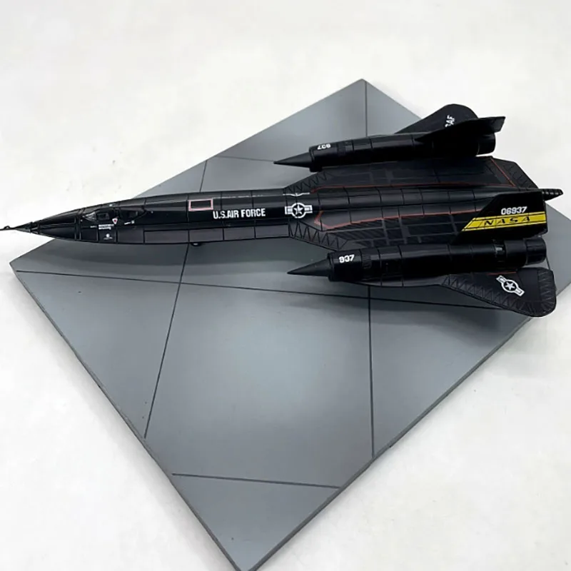 Die Cast America 1:144 Scales Fighter Aircraft Model Alloy US SR71 Blackbird High Altitude Reconnaissance Plane Model Simulation