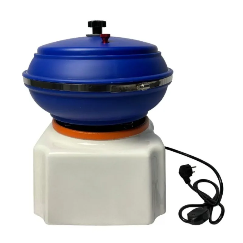 12-Inch Vibration Polisher Jade Polishing Grinder Jewelry Round Shaking Finishing Machine