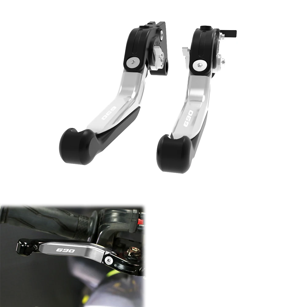 Pasuje do KTM 625 SMC/LC-4 640 LC4 690 SUPERMOTO 660SMC 690SMC R dźwignie sprzęgła hamulca motocyklowego regulowane składane wysuwane
