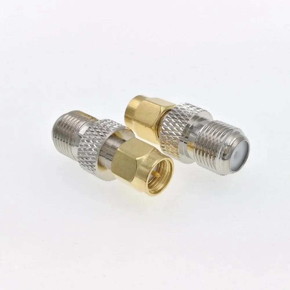 Imagem -04 - Cobre do Conector Coaxial do rf f Jack Fêmea ao Plugue Macho de Sma 50 Peças 100 Peças