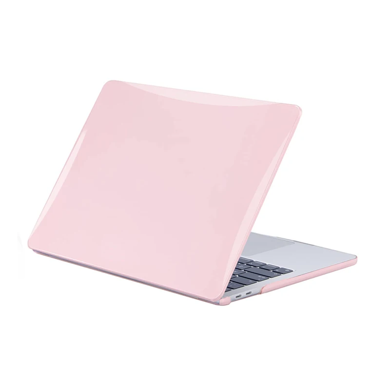EooCoo Laptop Case For Macbook Air 13 Inch M1 A2337 A2179 A1932 Crystal Pink Protective Cover Waterproof Durable Macbook Case