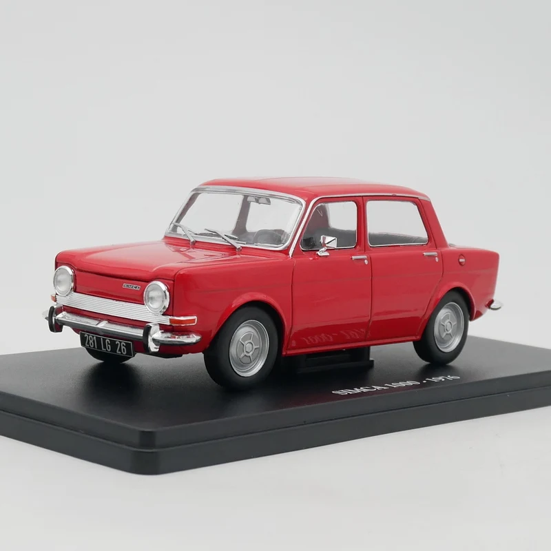 Ixo 1:24 SIMCA 1000 1976 Diecast Car Model Metal Toy Vehicle