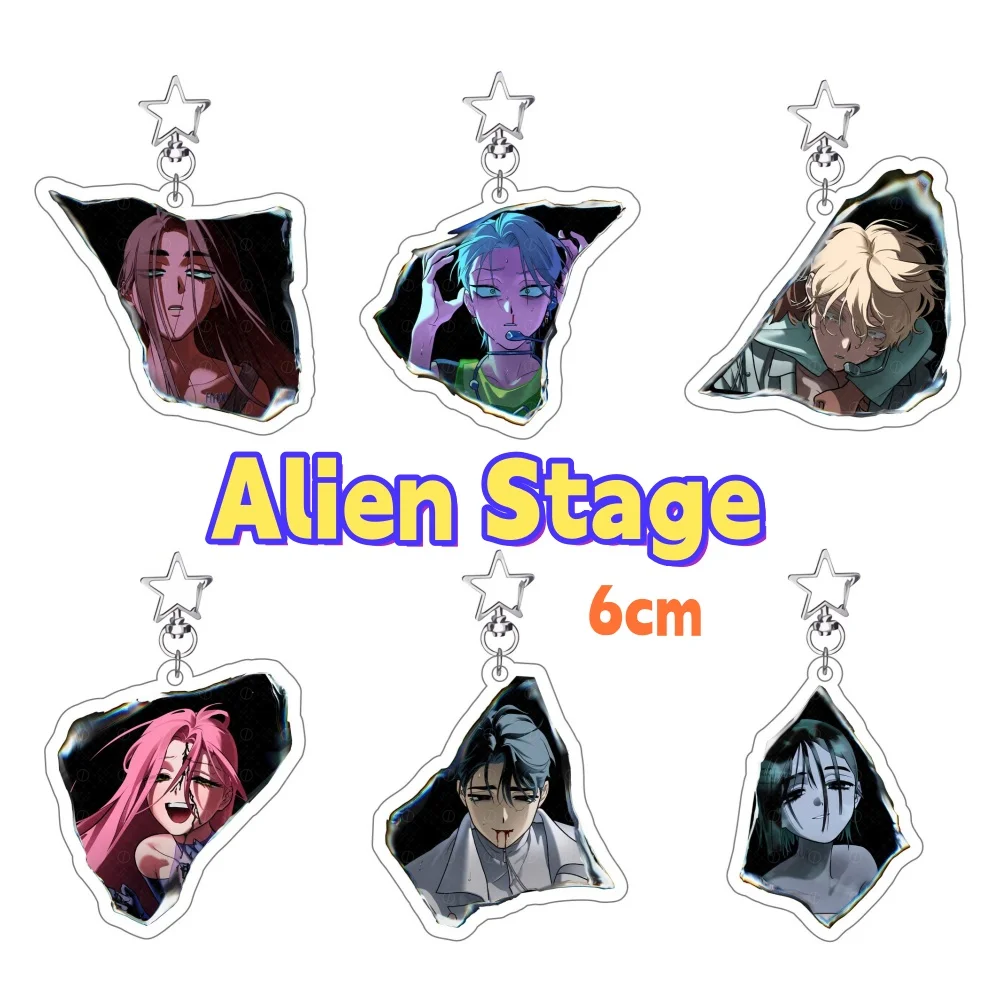 Alien Stage Ivan Till Fashion Anime Acrylic Key Chain Kawaii Backpack Pendant Ornament Mobile Phone Chain Key Pendant Charm Gift