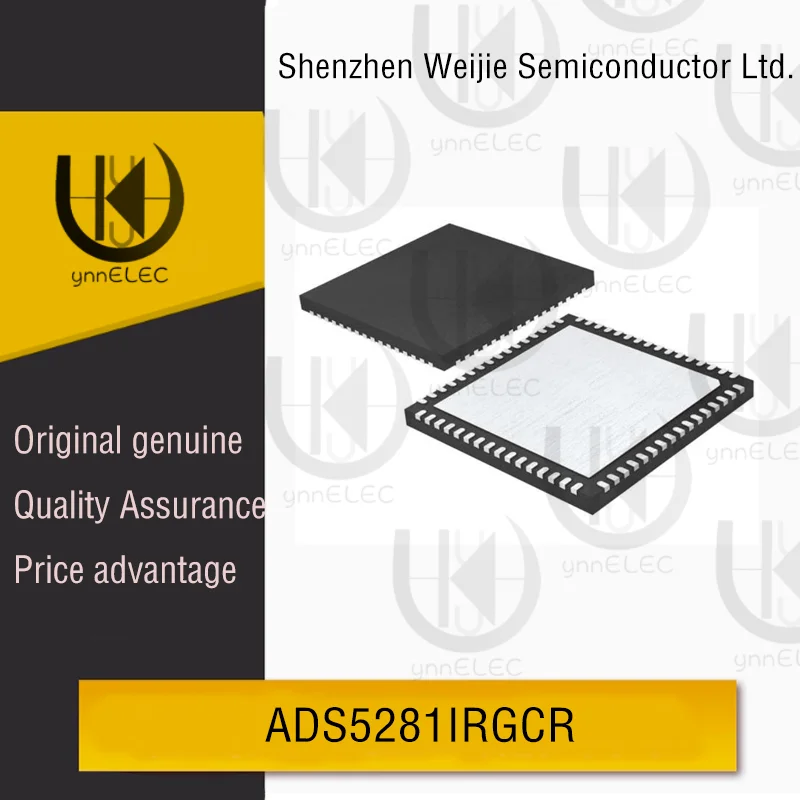 

Original ADS5281IRGCR Texas Instruments ADC - 12-bit 50MSPS, 80dB SNR, 8-Channel, 64-VQFN