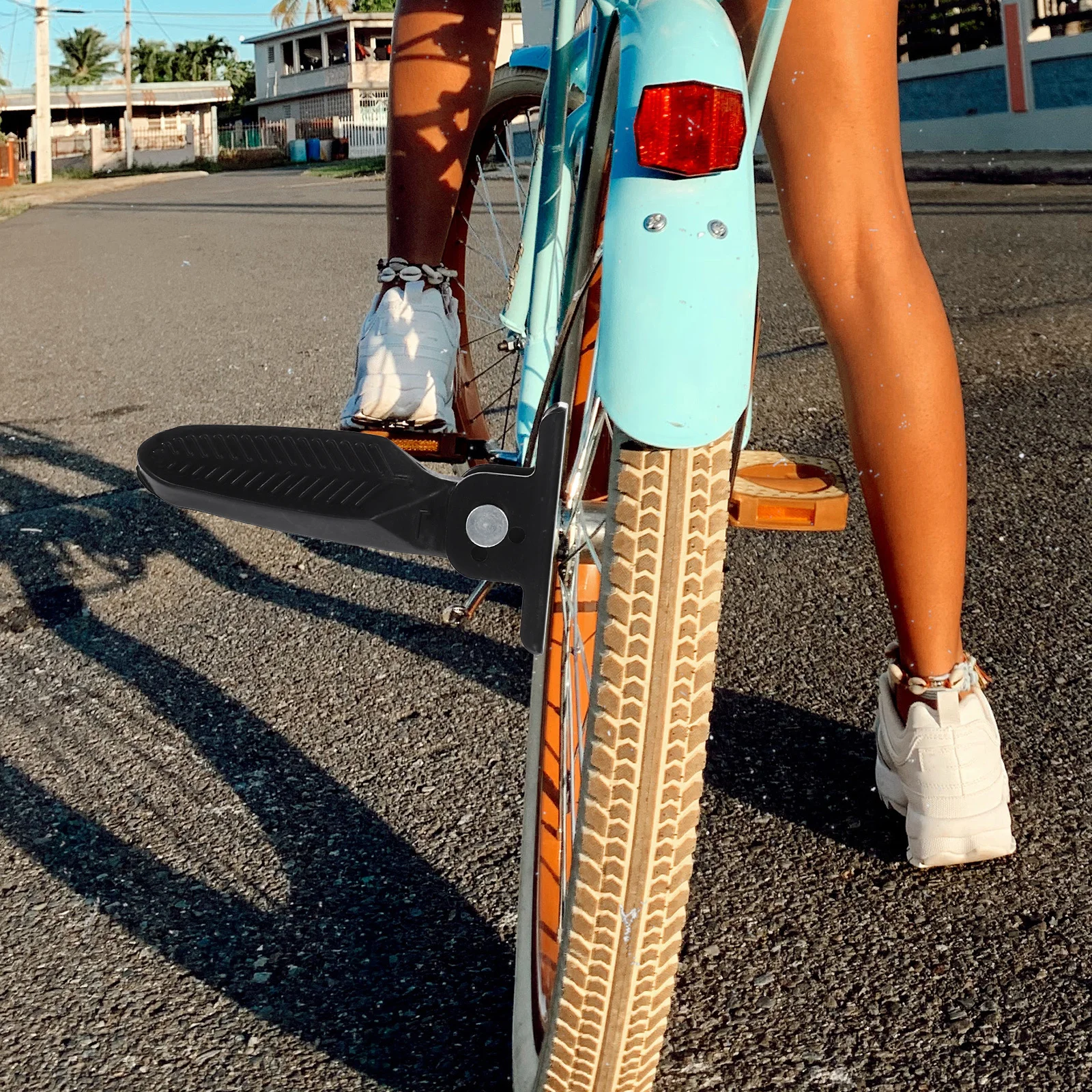 1 زوج أوتاد الدراجة العالمية المضادة للانزلاق الدراجات الخلفية دواسات العجلات قوية مقاومة للاهتراء المطويات للدراجات الجبلية عززت #2