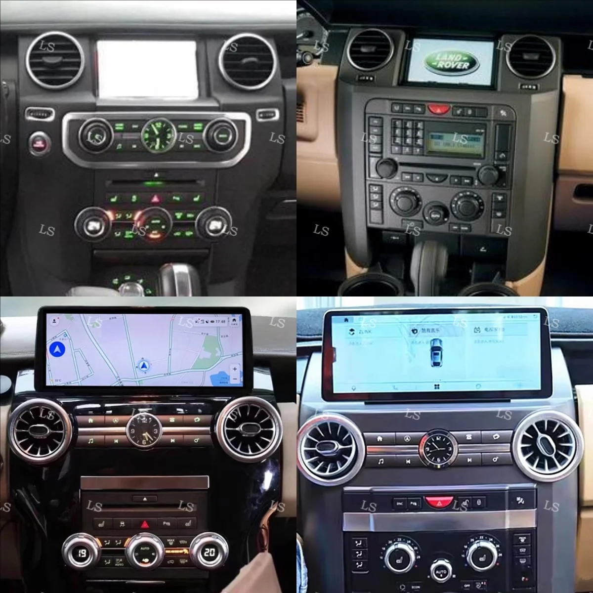 

12.3" Android 14 Car DVD Player Multimedia stereo auto Radio For Land Rover Discovery 3 L319 2004-2011 2 din