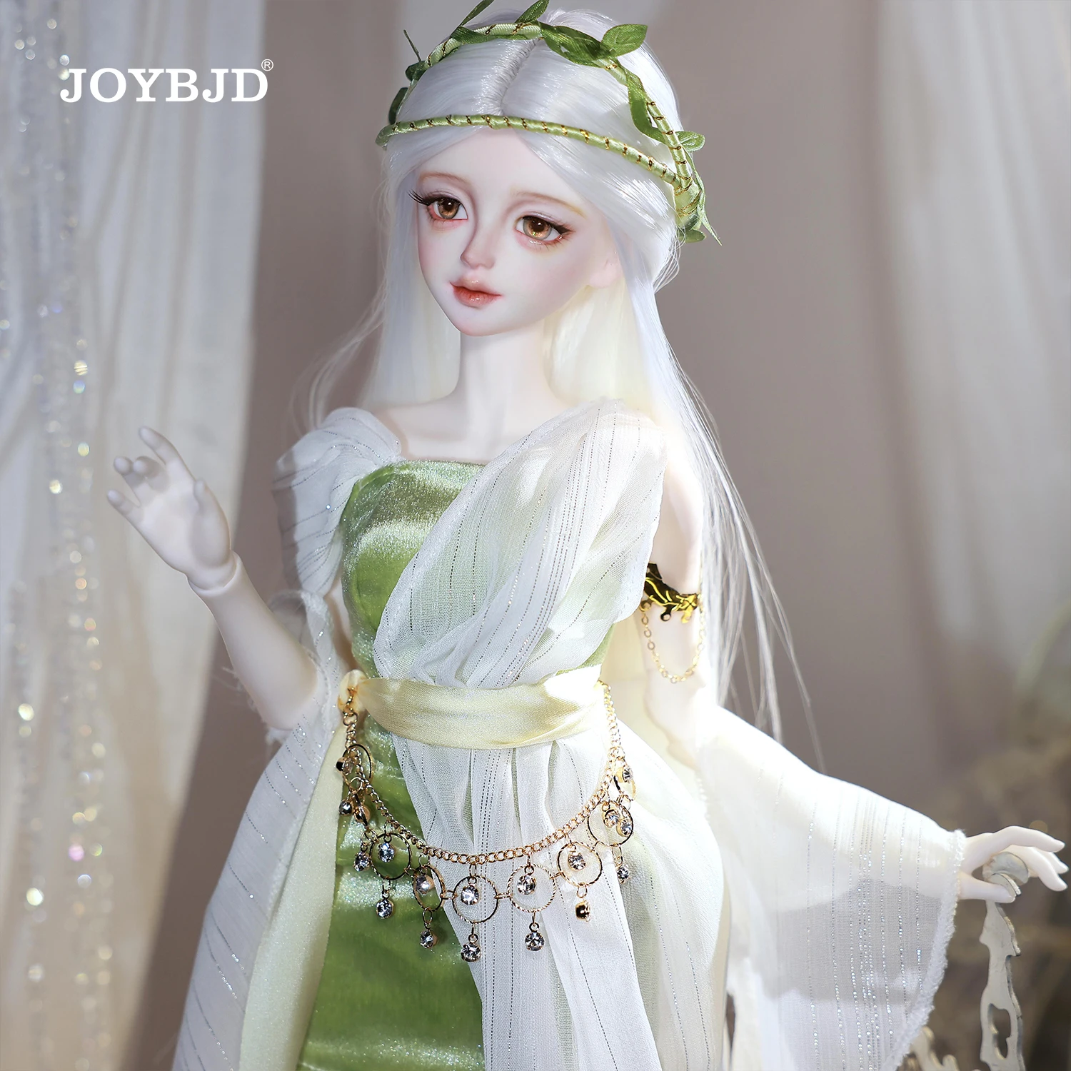 JOYBJD 1/4 Xuetu BJD Full Set D Greek Mythology Spring Messenger Handmade White Satin Outfit MSD Resin Art Toy Ball Jointed Doll