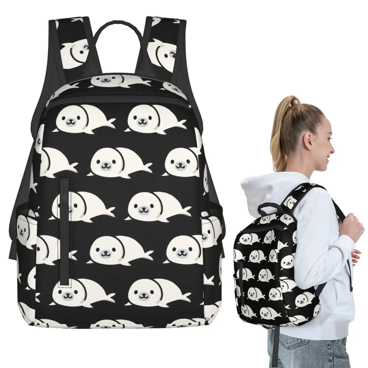 

Seal Backpack Student BookBag Kids School Bag Computer Shoulder Bags Boys Girls