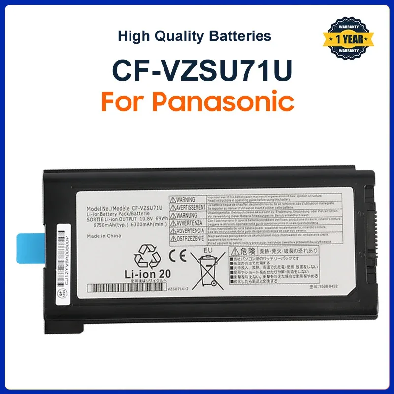 

CF-VZSU72U CF-VZSU71U Laptop Battery For Panasonic Toughbook CF-30 CF-31 CF-53 CF-VZSU46UR CF-VZSU46U 10.8V 6750mAh