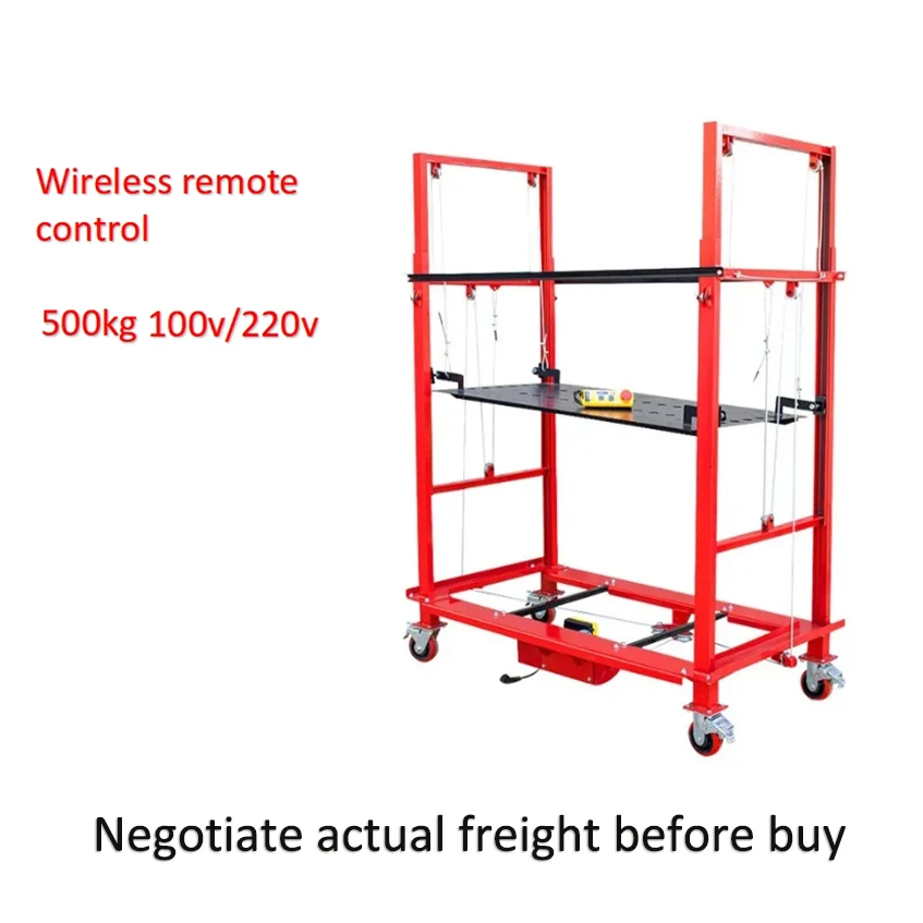 500kg 2-10 Meters Automatic Mobile Folding Electric Lifting Ladder Scaffolding Platform for Construction (Negotiate Freight)