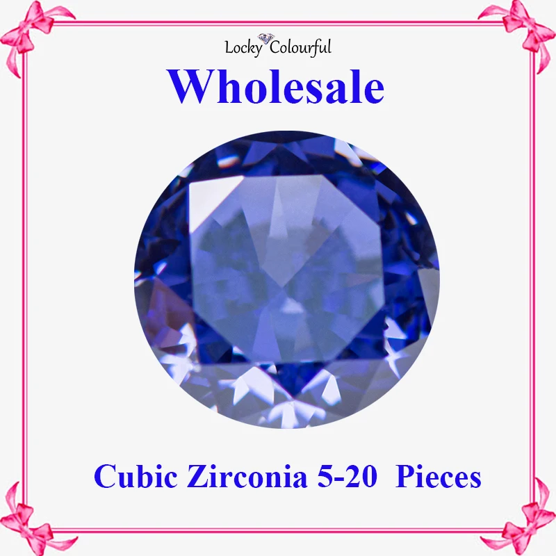 

Cubic Zirconia Wholesale Crushed Ice Cut Round Shape Light Tanzanian Color Charms for Jewelry Making Materials No Certificate