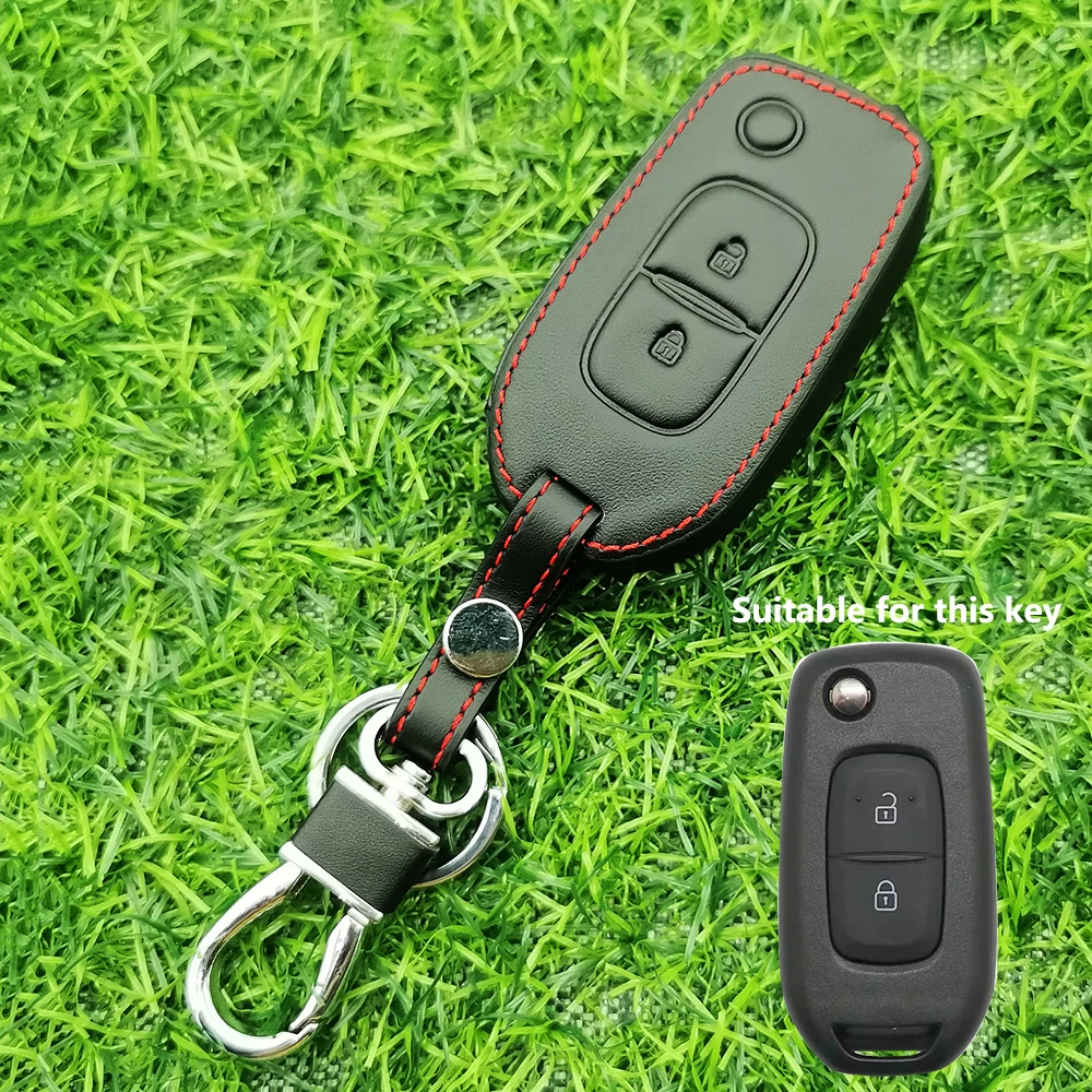 New Leather Car Remote Key Case Cover for Renault Sandero Stepway Logan 2 clio 5 Arkana Captur Kadjar Daster Twingo Trafic Kwid