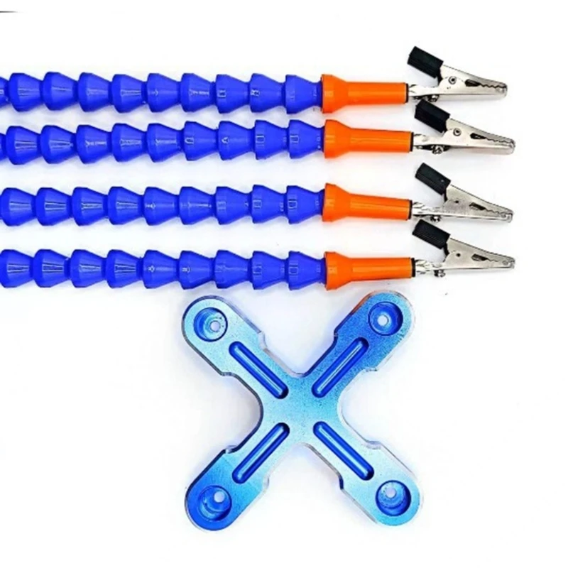 Flexible Soldering Third Hand Tool With 4 Adjustable Arms and Clips Helping Hand