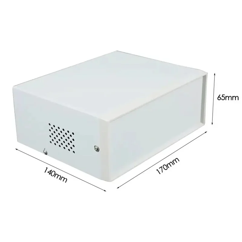 SQPP-Metal DIY Junction Box Electronics Enclosure Box Outdoor Indoor Electronic Module Instrument Housing Box 65X170x140mm