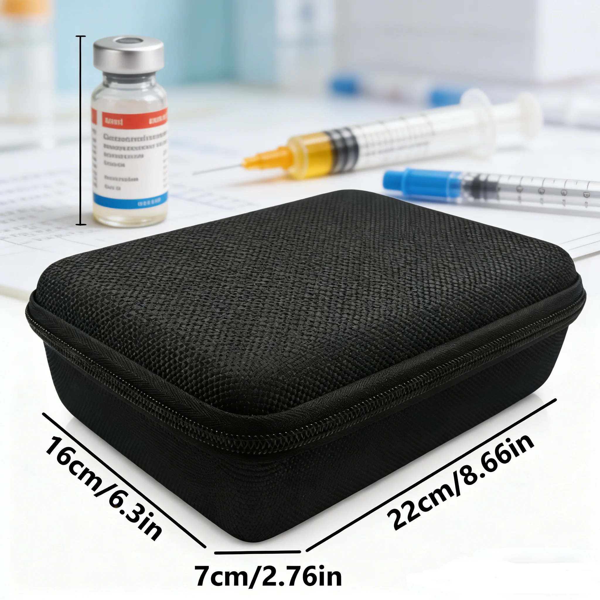Handheld Peptide Case Insulin Vial Holder 35/15 Slots for Standard 5/10ml Vial, colorful Option, Foam Protective, Sale Case Only image 6