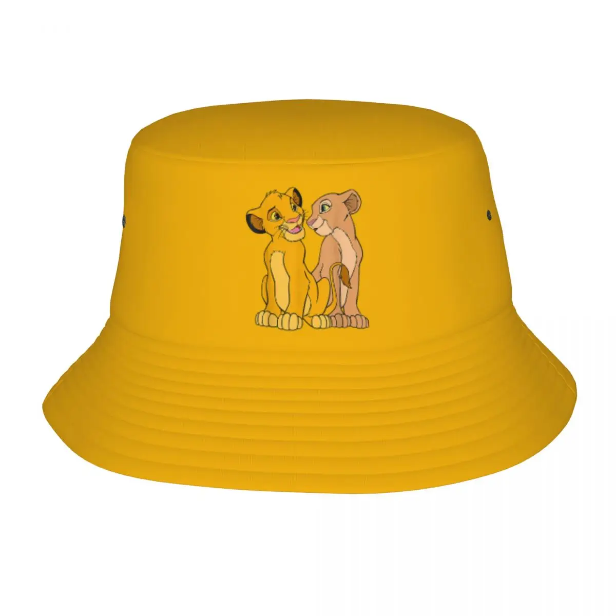 Stil Der König der Löwen Eimer Hut Mädchen faltbar Camping junge Simba und Nala zusammen Angelkappe Berufung Getaway Kopfbedeckung Bob Hut
