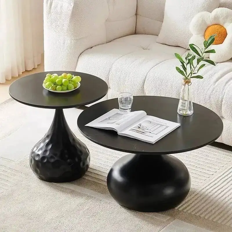 

Sedentary Tea Entrance Center Table Solid Wood Coffee Home Decor Nordic Simple Modern Round Style Designer Living Room Furniture