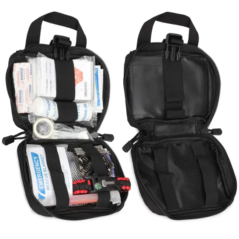 Imagem -05 - Ifak Tear-away Tactical Emt Pouch Kit de Primeiros Socorros Kit de Primeiros Socorros Bolsa de Sobrevivência Upgrade Apto para Caminhadas ao ar Livre