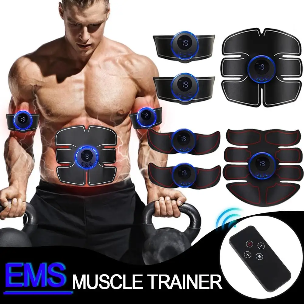 

EMS Muscle Stimulator ABS Hip Trainer Weight Loss Products Body Shaping Massage Equipment Body Slimming Machine Gym Relief2028