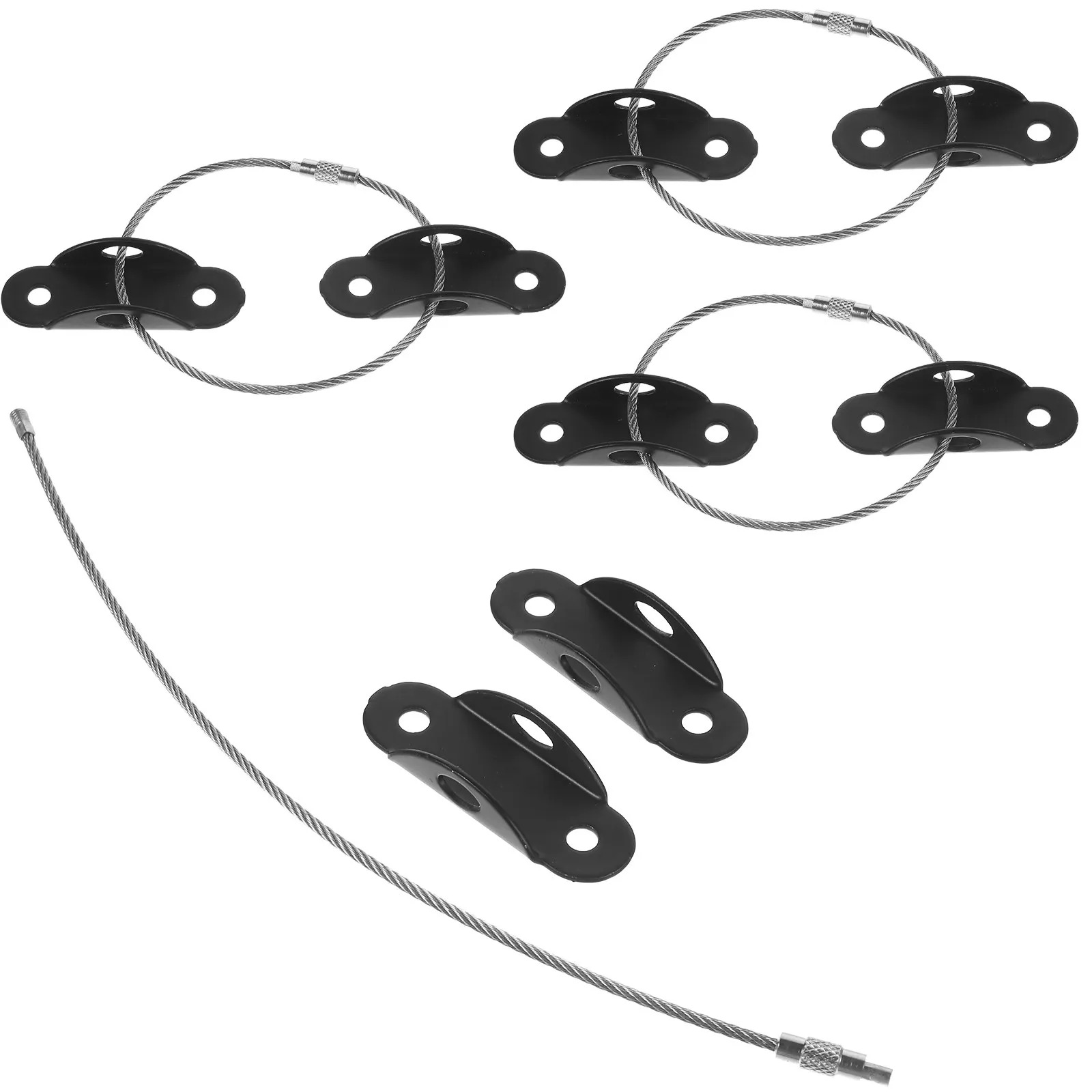 

4Sets Furniture Anti Tip Anchors Baby Proofing Cabinet Straps Furniture Wall Anchors for Bookcase Dresser Drawer Safety