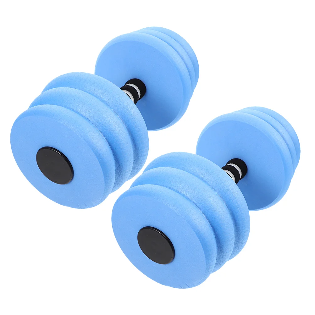 

2Pcs Water Dumbbells for Pool Exercise Eva Foam Floating Dumbbells Enhanced Buoyancy Aquatic Fitness Equipment for Swimming