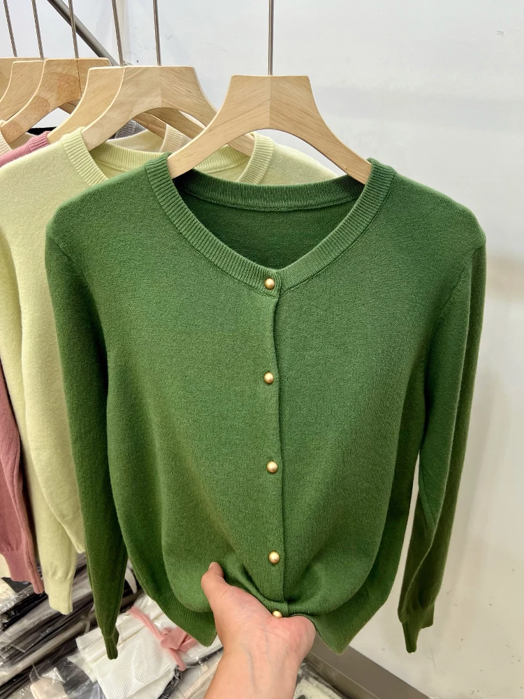 

2025 Autumn Winter Long Sleeve Sweaters Women Cardigans O-Neck Knitted Women Sweater Women Tops Knitwear Clothing Fashion